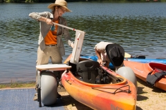 DCR Staff sets up a kayak