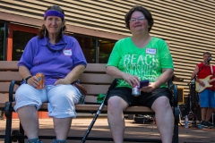 Two women take a break - Chris and Heidi