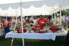 Food tent gets busy