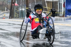 photo of smiling handcycle woman racer