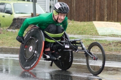 photo of Paul Kelly, wheelchair racer from North Carolina. Paul finished in 6 hours and 49 minutes - WOW!