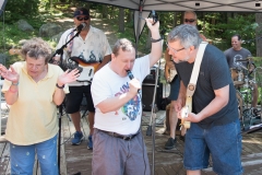 Man sings along with ATTIK Band