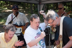 Man sings along with ATTIK Band