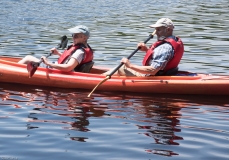 Two kayakers