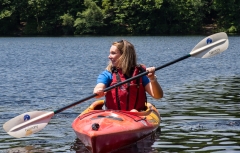 Mikaela kayaking