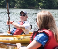 Lou (MWCIL) kayaking