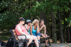 People sitting on bench