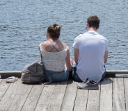 Couple on dock