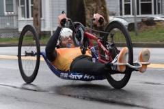 Hand cyclist - no visible number