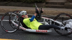 Woman hand cyclist no visible number