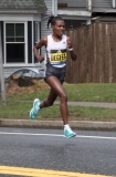 Women's winning runner: Worknesh Degefa from Ethiopia 2:23:31