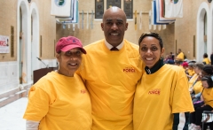 Michael Weekes, Pres. Provider's Council with wife and daughter