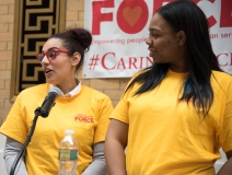 Maribel Soto and Tenaya Queen, two alumni of the GIFT program at Roxbury Youthworks