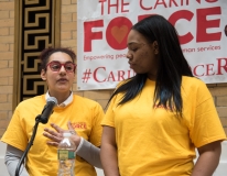 Maribel Soto and Tenaya Queen, two alumni of the GIFT program at Roxbury Youthworks