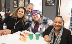 Elizabeth, David and Danya (MWCIL) with Christine