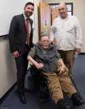 Representative Jack Lewis, Ed Carr (MWRTA and MWCIL BOD) and Paul Spooner (ED MWCIL)