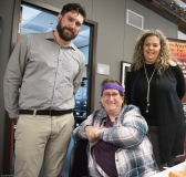 Keegan (Housing), Elizabeth (MWCIL) and Christine