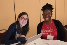 Sharon (r) from BCIL with another woman