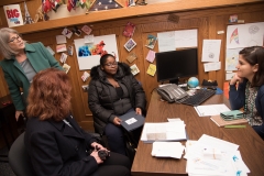 Pat (MWCIL) and consumers visit representative's office