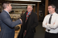 Representatives Jack Lewis and David Linsky with Paul Madeiros of Easter Seals, MA