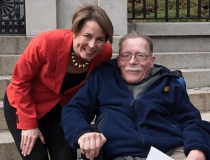 Maura Healey and Paul Spooner (MWCIL)