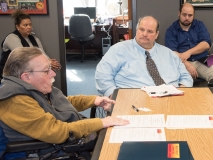 Paul Spooner, ED of MWCIL and Joe Bellil, Easter Seals MA