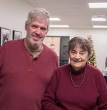 Mark Dempsey (BOD) and Rose Quinn (staff)