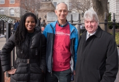 Senator Lydia Edwards, Bill Henning and Senator Mike Brady