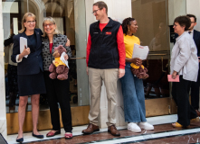 (l-r) Senator Lovely, Senate President Spilka, Bill Yelenak, Stephanie Steed, Representative Domb