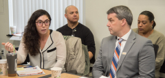 Alexandra Ullrich, Easterseals Massachusetts College Navigator Program and Paul Madeiros, Easterseals MA president