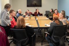 View of the conference room with everyone 