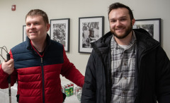 Tyler (left), Board Chair