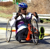 man handcyclist racer