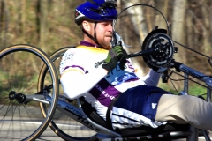 man handcyclist racer