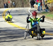 woman wheelchair racer