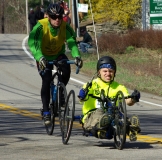 man handcyclist racer