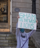 Protestor: "Shame on the Waltham Lions"