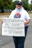 police and pentagon are violent. Sad anxious upset ppl are NOT violent