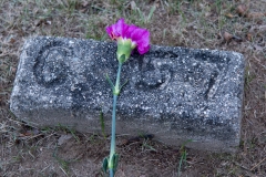 Grave marker C 57 with carnation