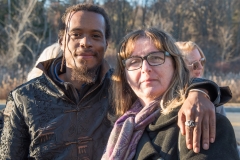 DME Reuse director Karen Langley with her son, Kareem Langley-Carr