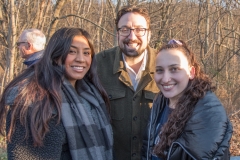 Alex Green and two students