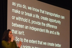 transportation can make or break a life, create opportunity or withhold it, provide the difference between an independent life and a life that isn't