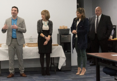 Jack Lewis (State Rep) , Susan Nicholl (staff for Sen President Karen Spilka) and Prisila Sousa (State Rep)