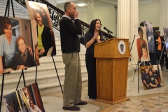 Bill Henning from BCIL and Rebecca Guttman from 1199SEIU