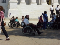 Roland at ADAPT action, Washington DC