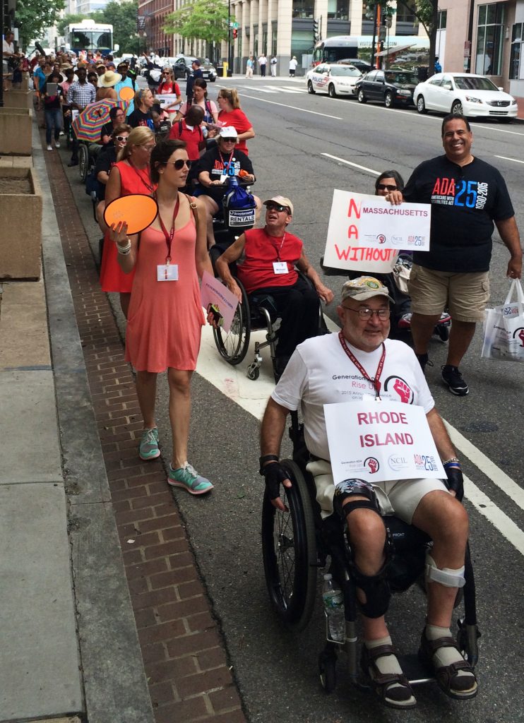 Dave at NCIL March in Washington