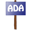 sign with ADA