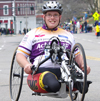 photo of handcycle racer