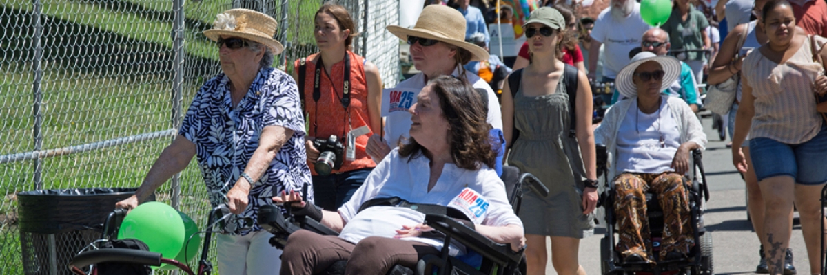 marchers at ada 25