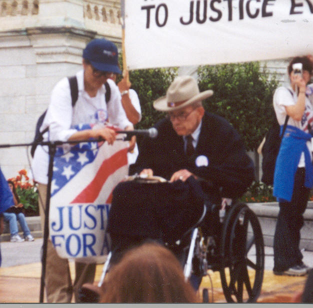 Paul's photo from the signing of the Americans with Disability Act, 1990